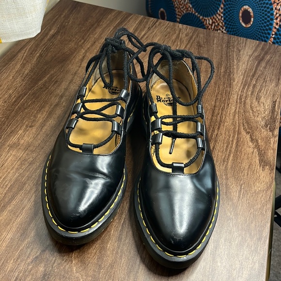 Dr. Martens | Shoes | Rare Drmartens Elphie Laceup Pointed Flat | Poshmark